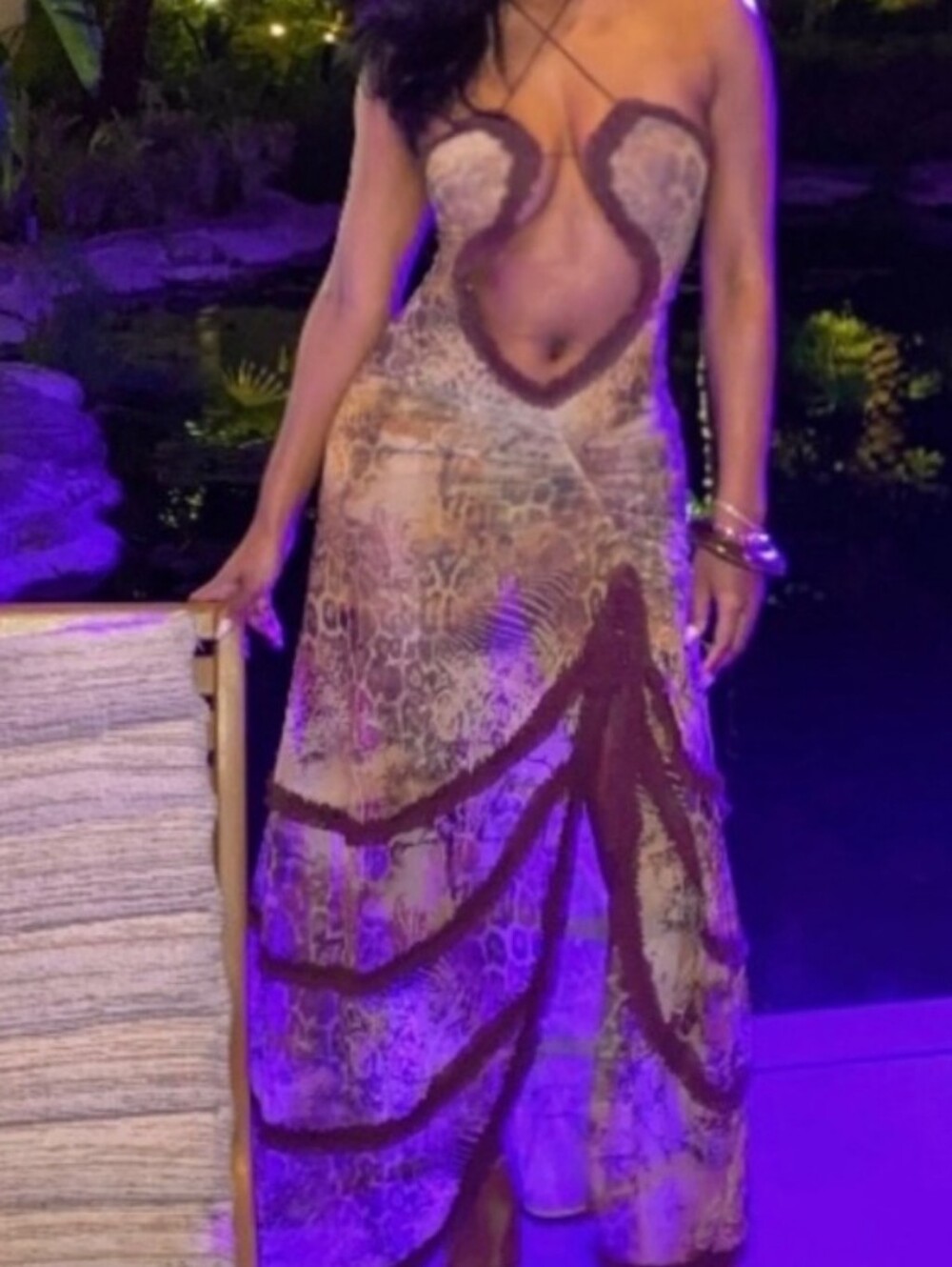 Purple Rain 💜 Animal-Print Maxi Dress🆕✨💟
